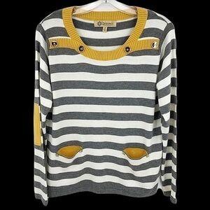 Democracy Women’s S Angora Blend Yellow Pullover Sweater Style# B6043KVSW